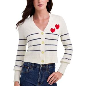 Draper James Womens V-Neck Cardigan